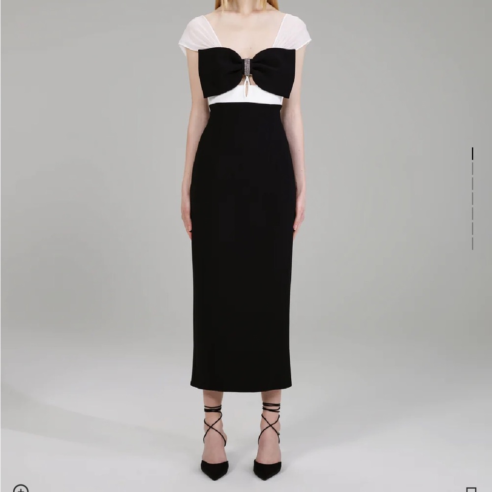 Self- portrait black bow dress